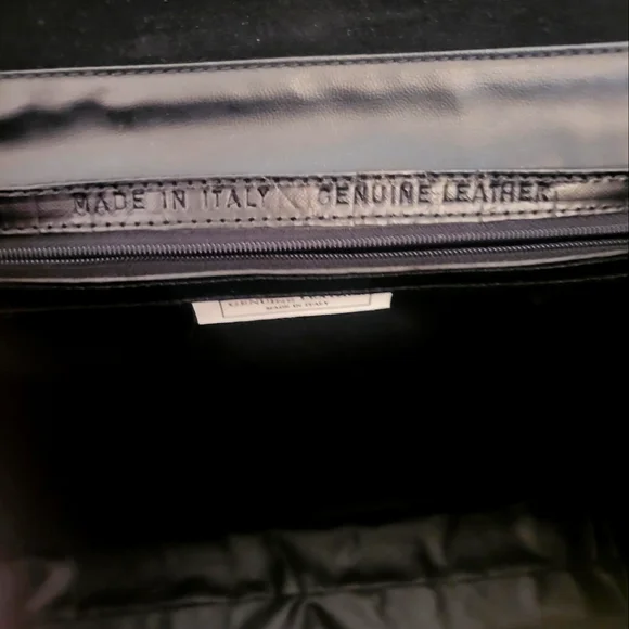 Real leather made in Italy  oversize unisex hand bag - Picture 8 of 11